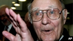 Sweden's IKEA furniture brand founder, Ingvar Kamprad - seen in this June 17, 2017 photo - died at the age of 91, Jan. 28, 2018.