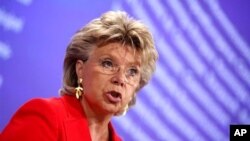 EU Justice Commissioner Viviane Reding (file photo)