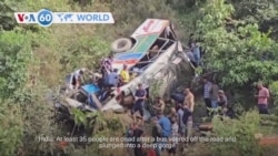 VOA60 World - At least 35 dead in India bus crash