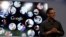 Amit Singhal, senior vice president of search at Google, speaks at the garage where the company was founded on Google's 15th anniversary in Menlo Park, California Sep. 26, 2013. 