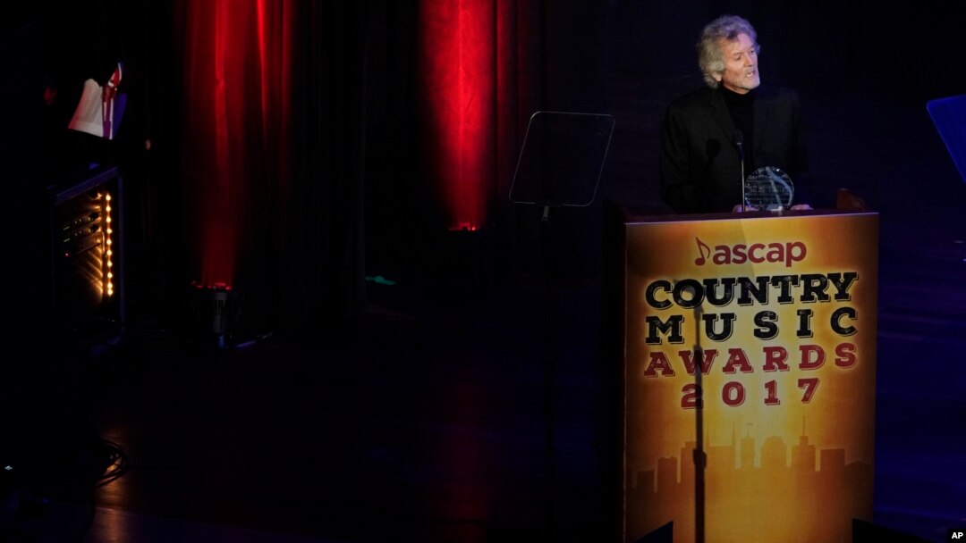 Rodney Crowell accepts the The ASCAP Founders Award during the 55th Annual ASCAP Country Music Awards at the Ryman Auditorium, Nov. 6, 2017, in Nashville, Tennessee. 