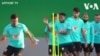 Kungiyar kwallon kafa ta Brazil ta yi atisaye a ranar wasansu na kusa da karshe na Copa America da Peru a Rio de Janeiro