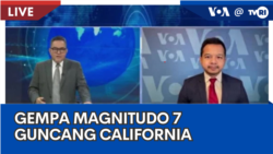 Laporan VOA untuk TVRI: Gempa Magnitudo 7 Guncang California, Amerika Serikat