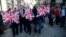 Vote Leave supporters wave Union flags, following the result of the EU referendum, outside Downing Street in London, Britain June 24, 2016. 