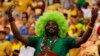 A fan of Cameroon's team cheers before their 2014 World Cup match against Croatia in Manaus, Brazil June 18, 2014.