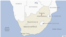 A map of South Africa 