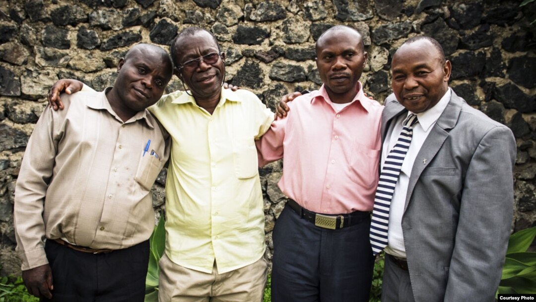 Members of a DRC village peace committee: Credit: Sean Sheridan/World Relief