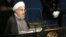 Hassan Rouhani, president of Iran, speaks during the 71st session of the United Nations General Assembly at U.N. headquarters in New York, Sept. 22, 2016.