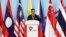 စင်္ကာပူ နိုင်ငံခြားရေးဝန်ကြီး  Vivian Balakrishnan  ၅၁ ကြိမ်မြောက် အာဆီယံအပိတ်မိန့်ခွန်းပြောကြားစဉ်။ (သြဂုတ် ၄၊ ၂၀၁၈)
