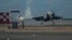 일본 이와쿠니에 전개한 미 해병대 소속 F-35B 전투기.