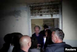 Geir Pedersen, U.N. Special envoy to Syria, visits Sednaya prison which was known as a slaughterhouse under President Bashar al-Assad rule, in Sednaya, Dec. 16, 2024.