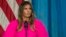 First lady Melania Trump addresses a luncheon at the U.S. Mission to the United Nations in New York, Sept. 20, 2017. 