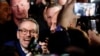 Head of Freedom Party (FPO) Herbert Kickl celebrates, as vote projections show the party won the general election, in Vienna, Austria, Sept. 29, 2024. 