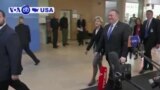 VOA60 America - Newly confirmed Secretary of State Mike Pompeo attends a NATO meeting in Brussels