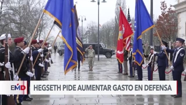 Jefe del Pentágono pide a aliados de OTAN aumentar gasto en defensa Jefe del Pentágono pide a aliados de OTAN aumentar gasto en defensa