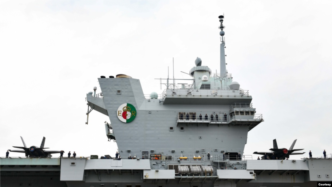 英国皇家海军“伊丽莎白女王”号（HMS Queen Elizabeth）航母（英国皇家海军照片）