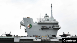 英國皇家海軍“伊麗莎白女王”號（HMS Queen Elizabeth）航母（英國皇家海軍照片）