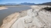 Le barrage de Theewaterskloof, une des principales sources d'approvisionnement en eau du Cap, en Afrique du Sud, se vide d'années en années. Photo: 16 avril 2017.