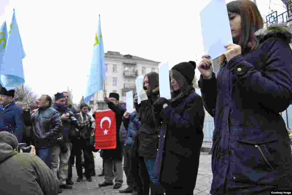 Kiyevda o'tgan Qrim tatarlar namoyishi