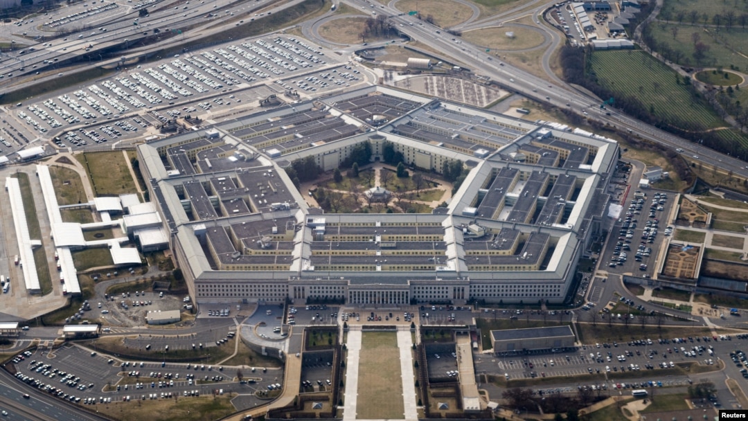FILE - The Pentagon is seen from the air in Washington on March 3, 2022.
