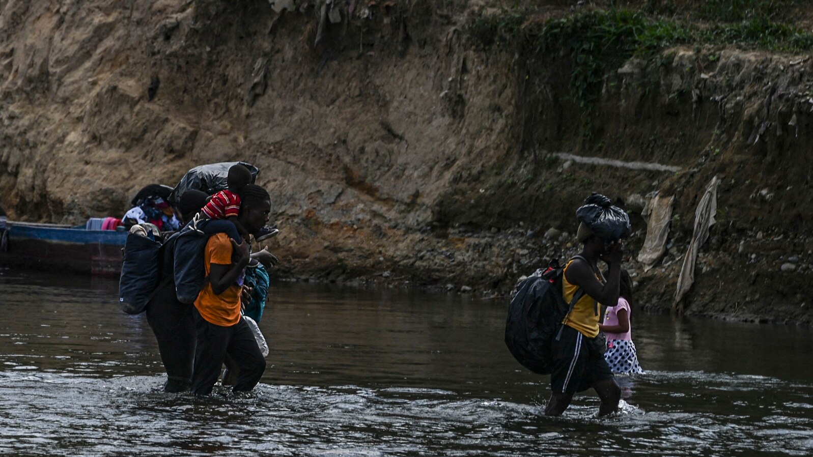 FILE - Aerial view of La Penita indigenous village, Darien province, Panama, May 23, 2019. Migrants cross the border between Colombia and Panama through the Darien Gap on their way to the United States.