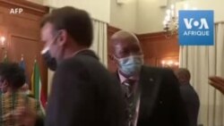 Réunion entre les présidents français et sud-africain à Pretoria
