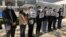 2020年1月31日香港民間團體在政府總部前表示支持醫護界罷工計劃。 （美國之音任新拍攝）
