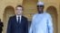 Idriss Deby et Emmanuel Macron à N'Djamena le 23 décembre 2018.
