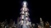 Fireworks explode from the Burj Khalifa, the world's tallest building, during the New Year's Eve celebration in Dubai, United Arab Emirates, Saturday, Jan. 1, 2022.