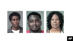 In this Sheriff's booking photo released on August 10, 2011, by the Maricopa County Sheriff's Office, (from left to right) Asa Shani, Shullu Gorado and Luwiza Daman are shown