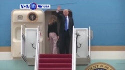 VOA60 America - President Donald Trump departs for Europe ahead of the G20 summit in Germany