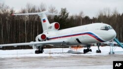 Foto de archivo del avión Tu-154 que se estrelló el domingo en el Mar Negro.