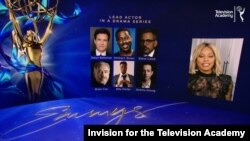 Laverne Cox anuncia los nominados al Emmy de este año como Mejor actor principal en una serie dramática durante los anuncios de nominaciones de los premios Emmy que se transmitieron en vivo en emmys.com el martes 28 de julio de 2020.