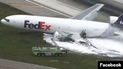 El aeropuerto fue cerrado temporalmente a causa del accidente.