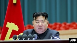 Kim Jong Un, kiongozi wa Korea Kaskazini katika picha iliyochukuliwa December 3, 2023 na kutolewa kutoka North Korea's official Korean Central News Agency (KCNA)