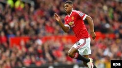 Marcus Rashford, ranar 16 Afrilu 2016. epa/ PETER POWELL 