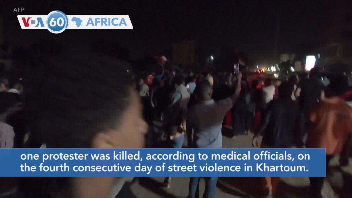 VOA60 Africa - Sudan's Security Forces Clash With Protesters Furious ...