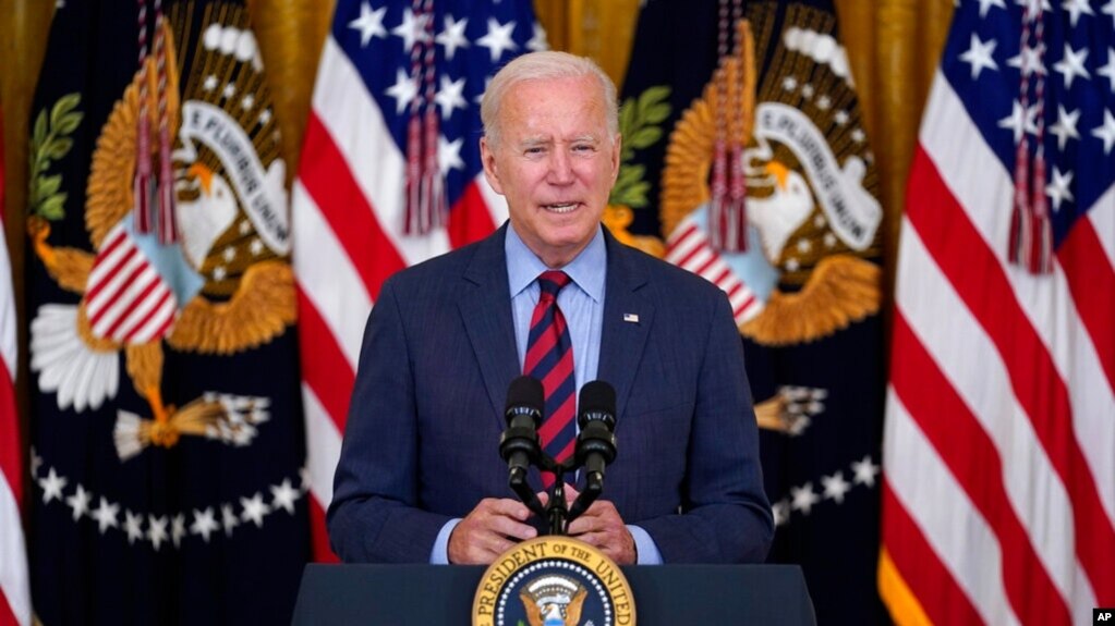 Tổng thống Hoa Kỳ Joe Biden phát biểu hôm 3/8/2021.