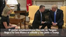 Pastor liberado en Turquía Andrew Brunson visita a Trump