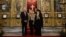 U.S. Vice President Joe Biden (l) his wife, Jill Biden, and Orthodox Patriarch Bartholomew I meet during the Bidens' visit to the Church of St. George on Nov. 23, 2014 in Istanbul.