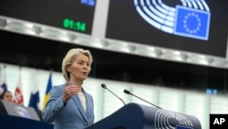 Президент Еврокомиссии Урсула фон дер Ляйен. AP. 