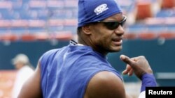 La foto es de Sammy Sosa en 2003 cuando, según los especialistas, consumía esteroides.