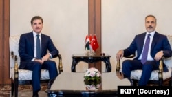 Arşîv: Serokê Herêma Kurdsitanê Nêçîrvan Barzanî û Wezîrê Derve yê Tirkiyê Hakan Fîdan