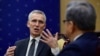 NATO Secretary General Jens Stoltenberg talks with South Korean Foreign Minister Park Jin during their meeting at the Foreign Ministry in Seoul, South Korea Jan. 29, 2023.