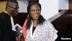 L'ancienne première dame de Côte d'Ivoire Simone Gbagbo dans un tribunal à Abidjan, le 31 mai 2016.