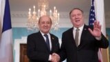 دیدار وزیران خارجه آمریکا و فرانسه در واشنگتن. روز چهارشنبه نمایندگان حدود هشتاد کشور عضو ائتلاف علیه داعش در واشنگتن حضور داشتند.&nbsp;