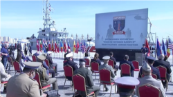 Церемония начала учений Defender Europe в Албании. 
