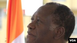 Presiden terpilih Pantai Gading, Alassane Ouattara di Abidjan, 20 Januari 2011.