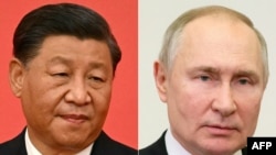 Arhiv - Predsjednik Kine Xi Jinping i predsjednik Rusije Vladimir Putin