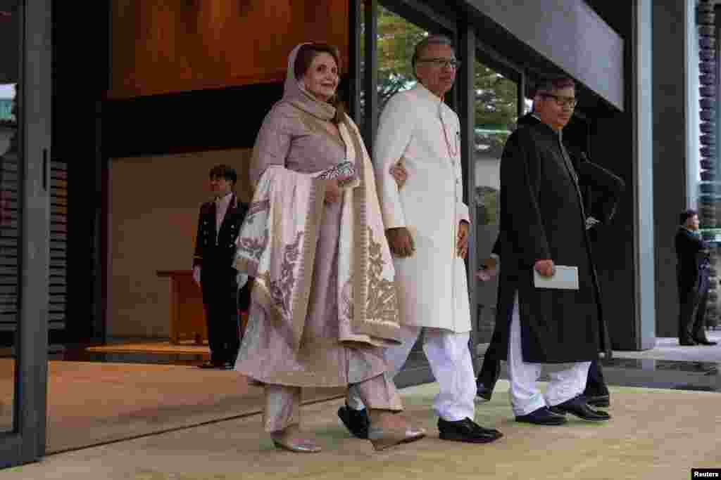 تقریب میں پاکستان کے صدر ڈاکٹر عارف علوی اور ان کی اہلیہ نے بھی شرکت کی